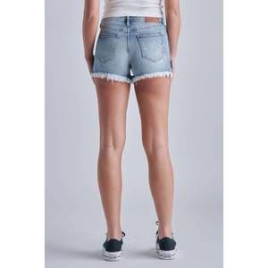 Hidden - Kenzie Mid Rise Jean Short (Color: Medium Light) main image 0